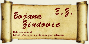 Bojana Zindović vizit kartica